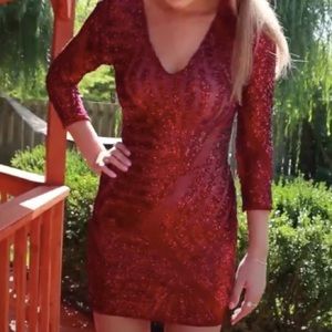 Windsor - Red Sequin Dress